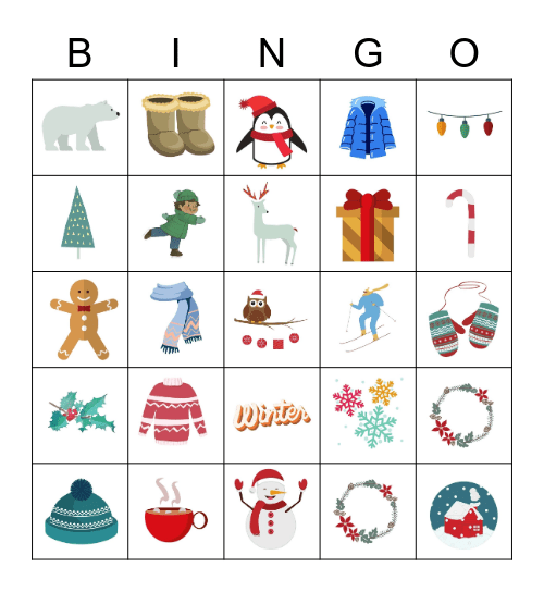 Winter Bingo Card