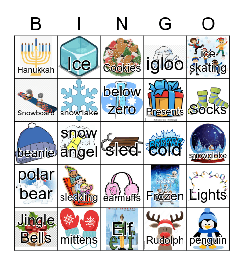 Winter Bingo Card