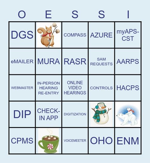 DES NEW YEAR BINGO Card