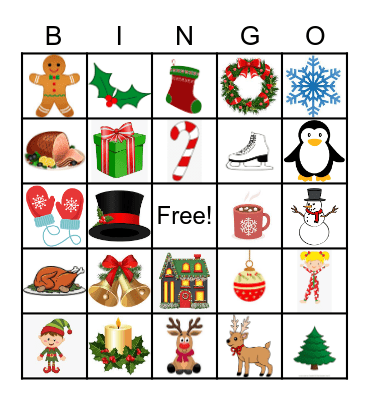Christmas Bingo Card