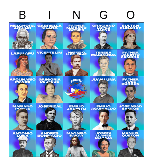 National Heroes Bingo Card