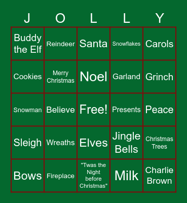 Christmas Time! Bingo Card