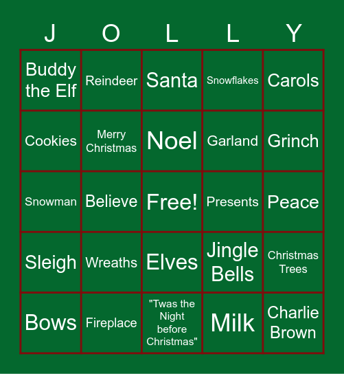 Christmas Time! Bingo Card