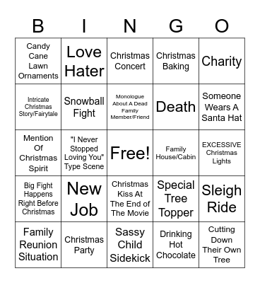 Hallmark Christmas Bingo! Bingo Card