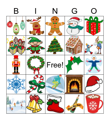 Holiday Bingo Card