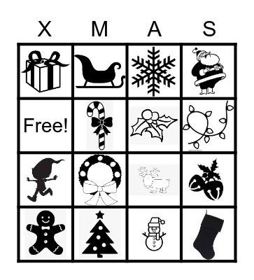 Christmas Bingo Card