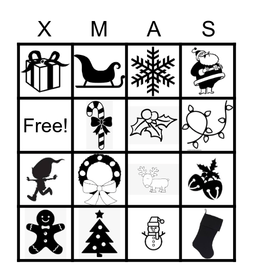 Christmas Bingo Card