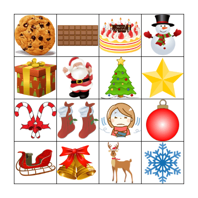 Christmas Bingo Card