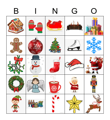 Christmas Bingo High Level Bingo Card