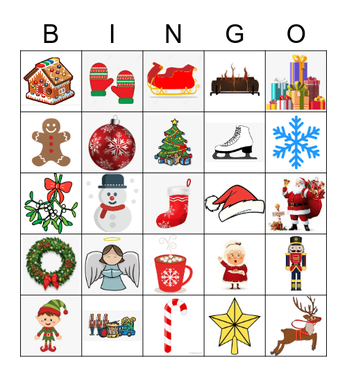 Christmas Bingo High Level Bingo Card