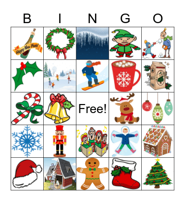 Holiday Bingo Card