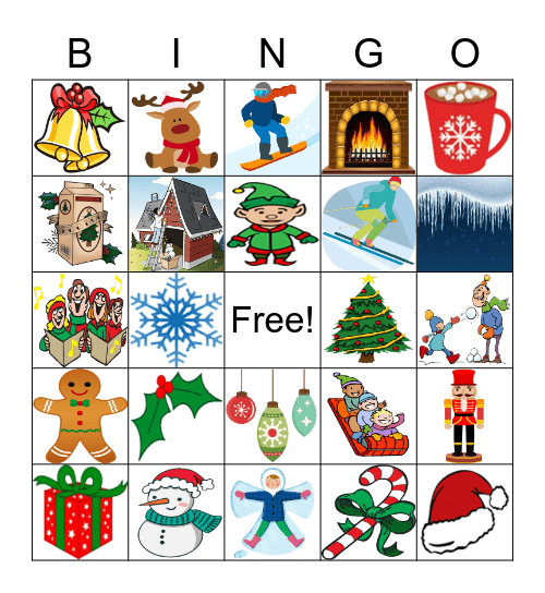 Holiday Bingo Card