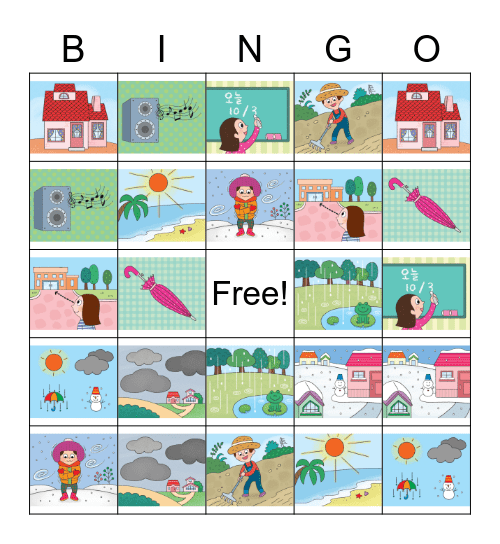 How's the weather? Bingo Card