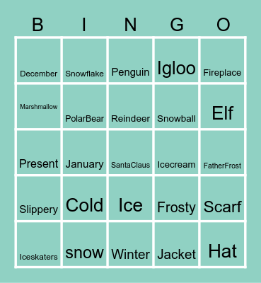 WINTER BINGO Card