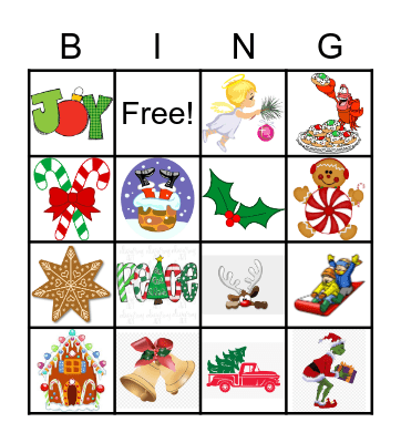 Christmas Bingo Card