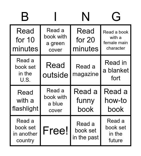 Reading in a Winter Wonderland (KG-1st) Bingo Card