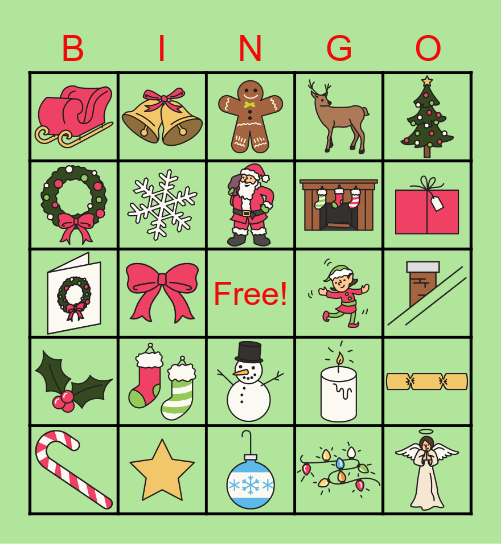 Christmas  Bi Bingo Card