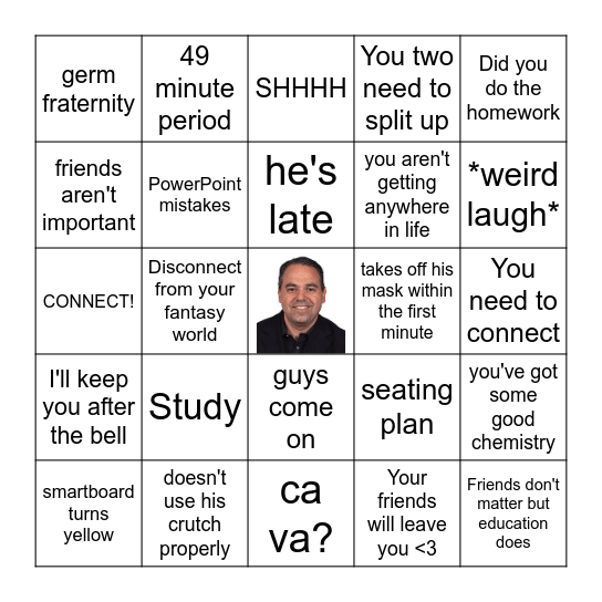 mr ohayon bingo Card