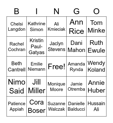 Winter Holidays BINGO - Game 3 TEAM CELEBRATION! Bingo Card