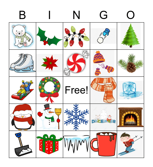 Winter Bingo Card