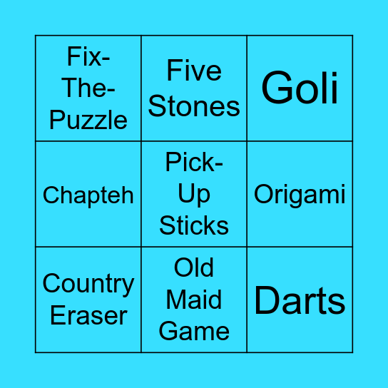 Project Polaris Bingo Card