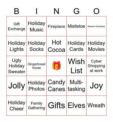 Winter Bingo Card