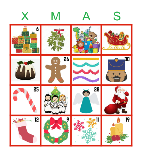 Christmas Bingo Card