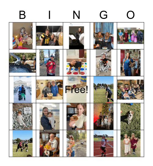 HURTON FAMILY BINGO Card