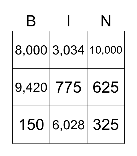 numbers-to-10-000-bingo-card