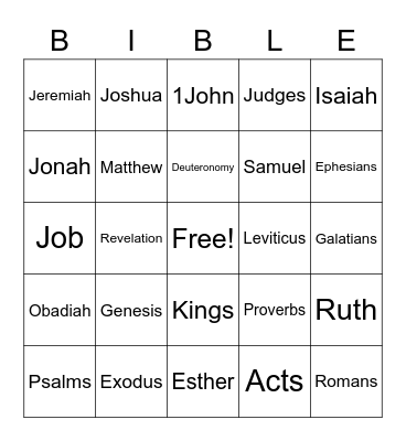 Books of the Bingo Card