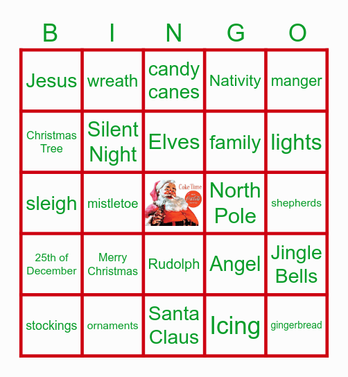 Holiday Bingo Card