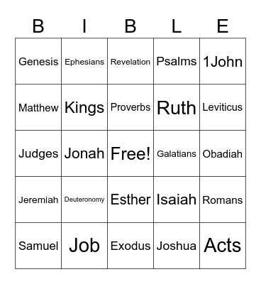 Books of the Bingo Card