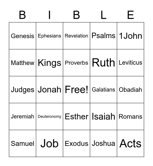 Books of the Bingo Card