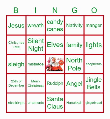 Holiday Bingo Card