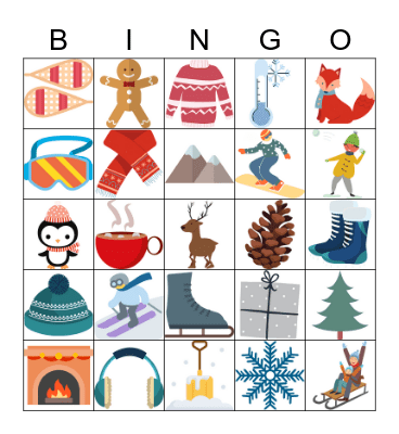 WINTER BINGO Card