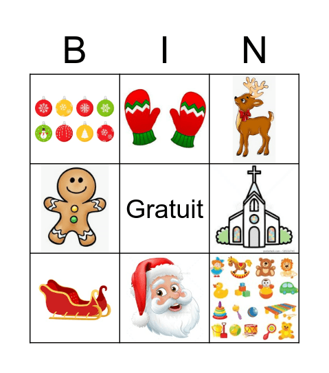 Noël ! Bingo Card