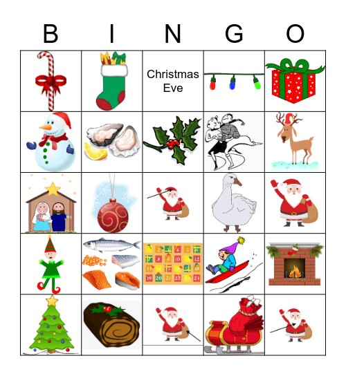 Joyeux Noël! Bingo Card