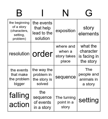 PLOT Bingo Card