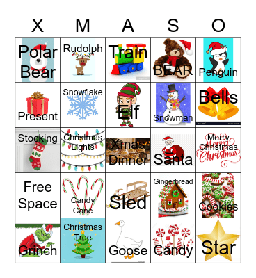 Christmas Bingo Card