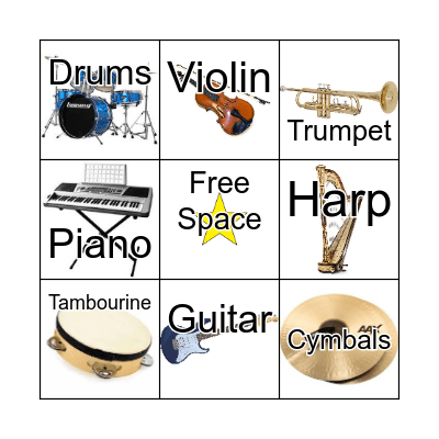 Music Bingo Card