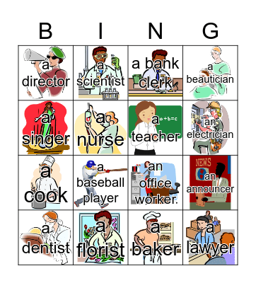 JOBS! Bingo Card