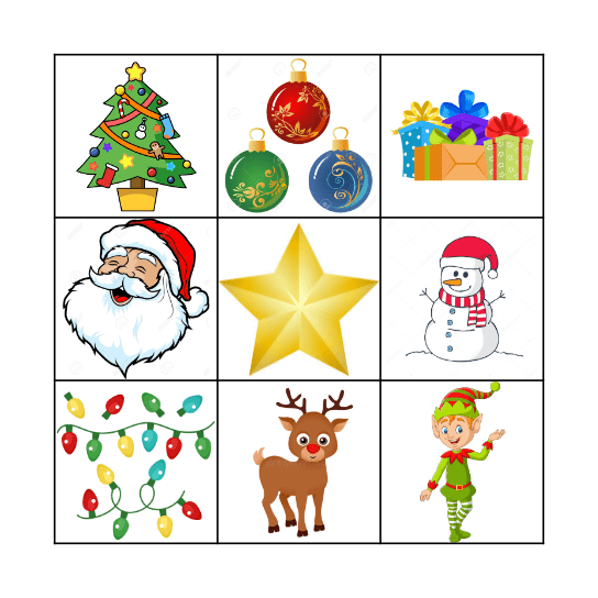 Christmas Bingo Card