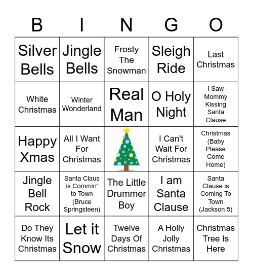 Christmas Bingo Card