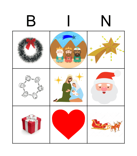 Natal Bingo Card
