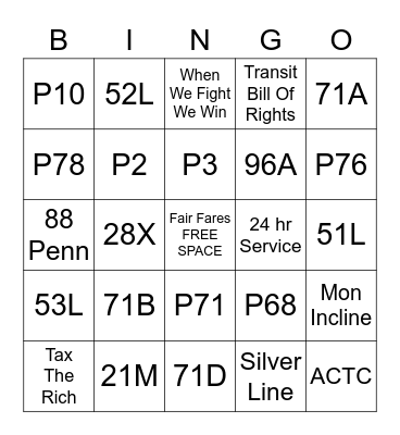 Card 3 Bingo Card