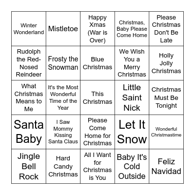 East Fork Soap | Christmas Lyrics BINGO! Bingo Card
