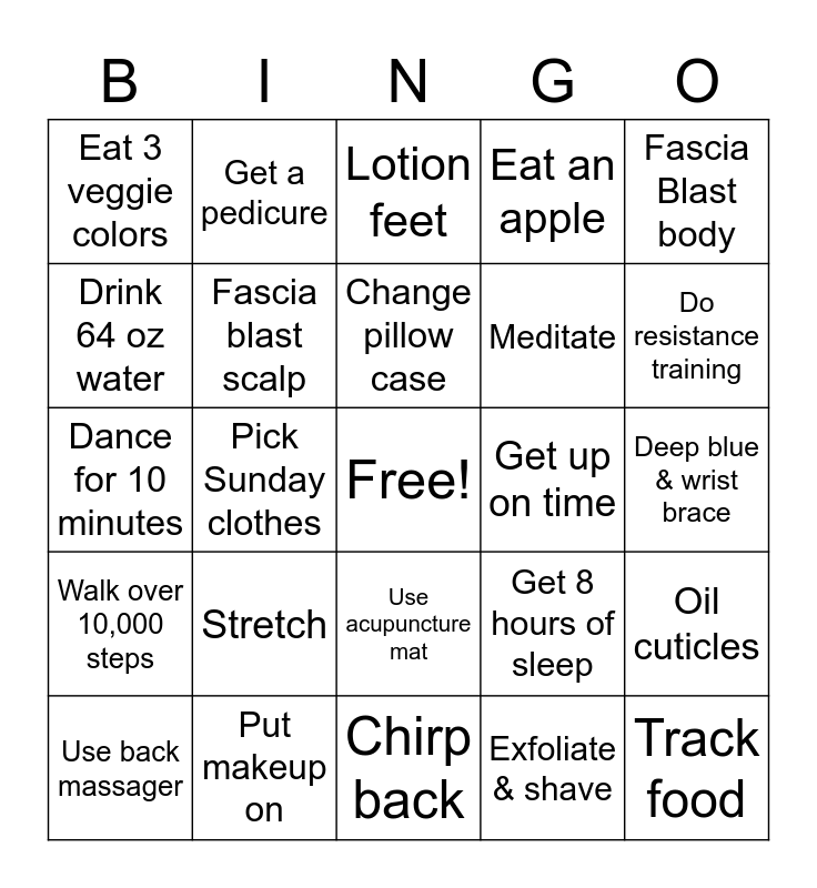 Weekly Self Care Bingo Card weekly-self-care-bingo-card