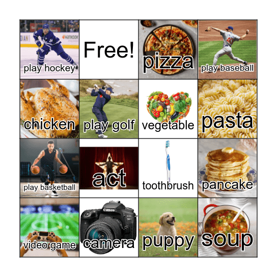 Speaking Ace 1 (part 4) Bingo Card