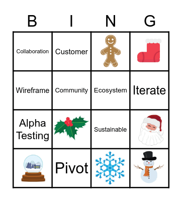 Innovation / Christmas Bingo Card