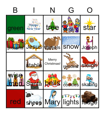 Christmas Bingo Card